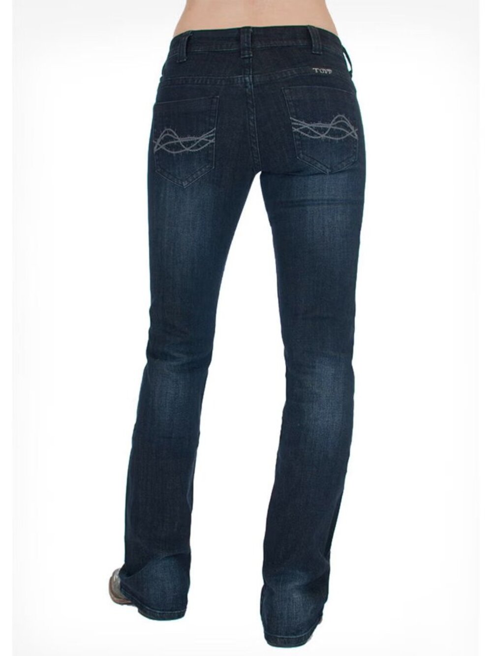 Cowgirl Tuff Size 27 x 34 Forever Tuff Natural Relaxed Bootcut Stretch Jeans